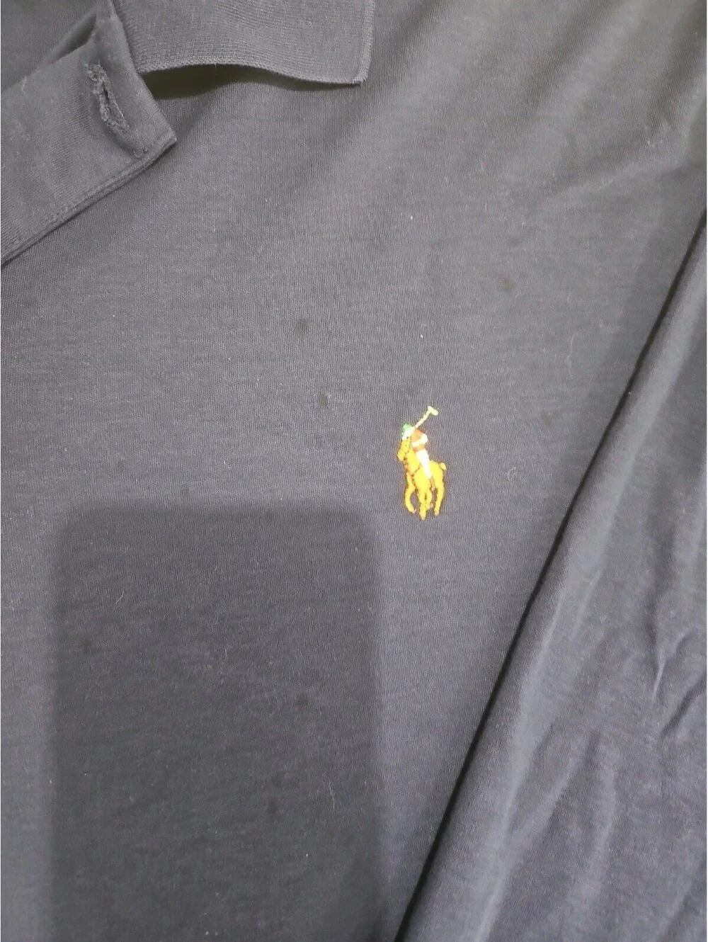Polo Ralph Lauren Long Sleeve Shirt Men's 2XB Blue 100% Cotton Polo